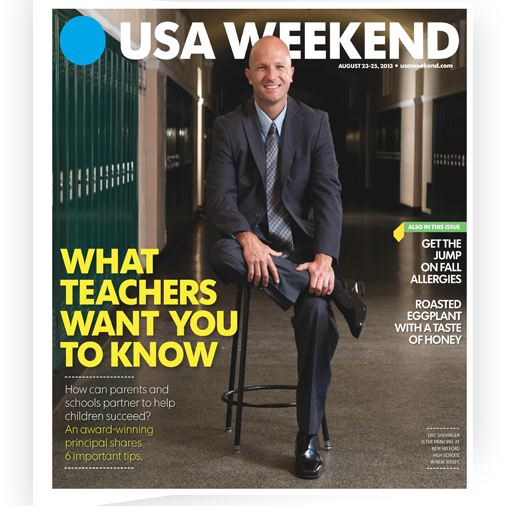 Eric Sheninger's portrait on USA Weekend cover
