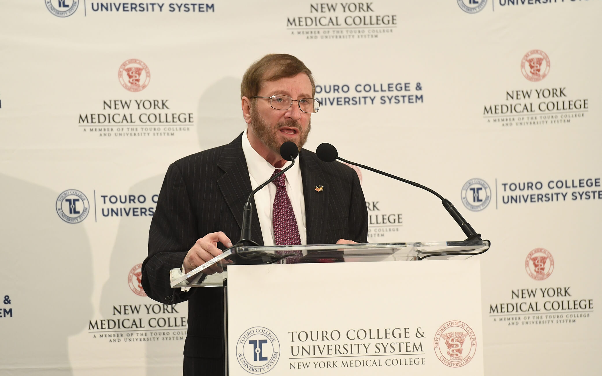 Dr. Robert Amler speaking at the first Coronavirus symposium in January.