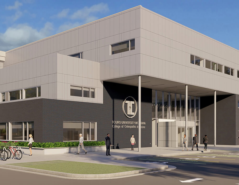 Touro University Montana College of Osteopathic Medicine building rendering