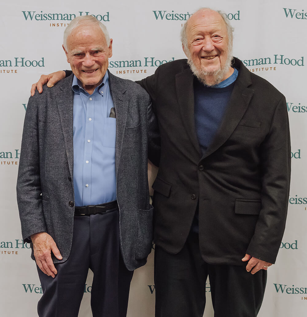 (R-L): Dr. Irving Weissman and Dr. Leroy Hood