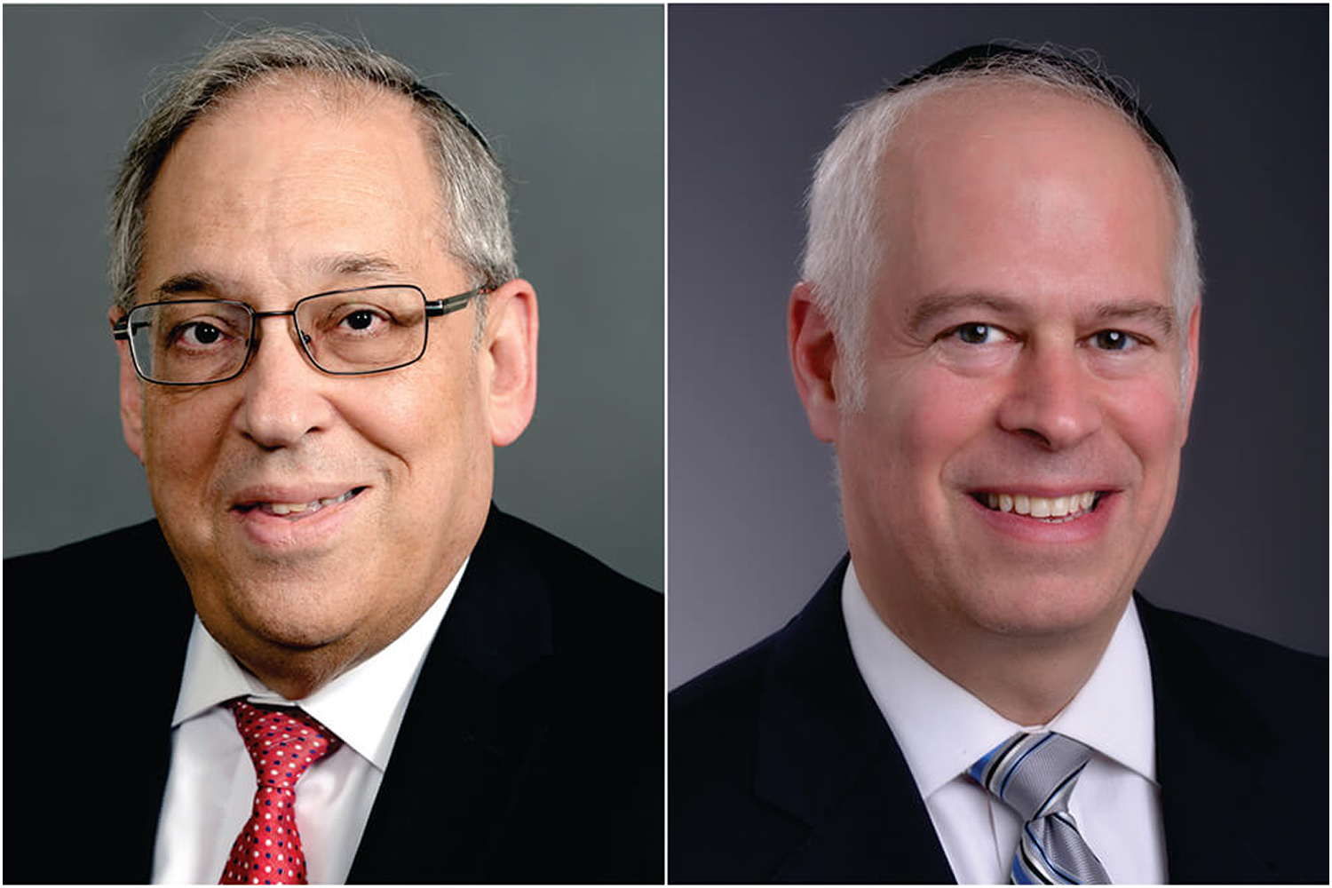 Collage of headshots of Mel Ness (left) and Benjamin Lowenthal (right)