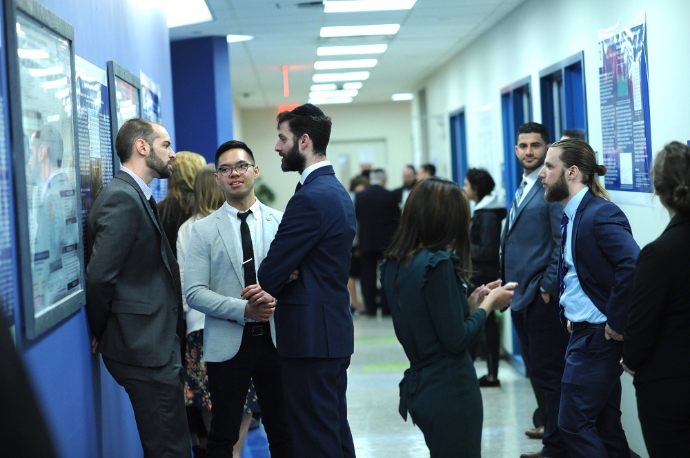 Faculty members and students from all of Touro's schools participated in a college-wide research day on May 1. 