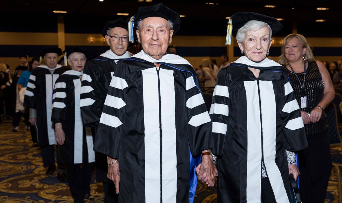 Holocaust survivors receiving honorary degrees in ceremony